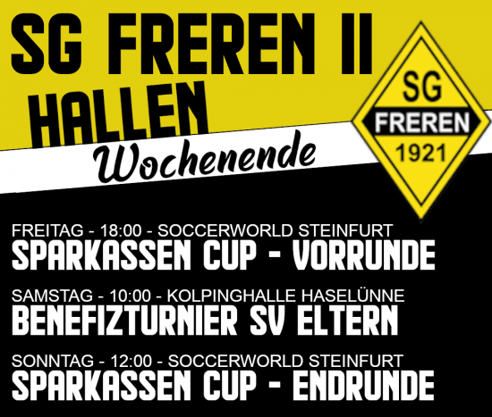 SGF2 HALLENWOCHENENDE