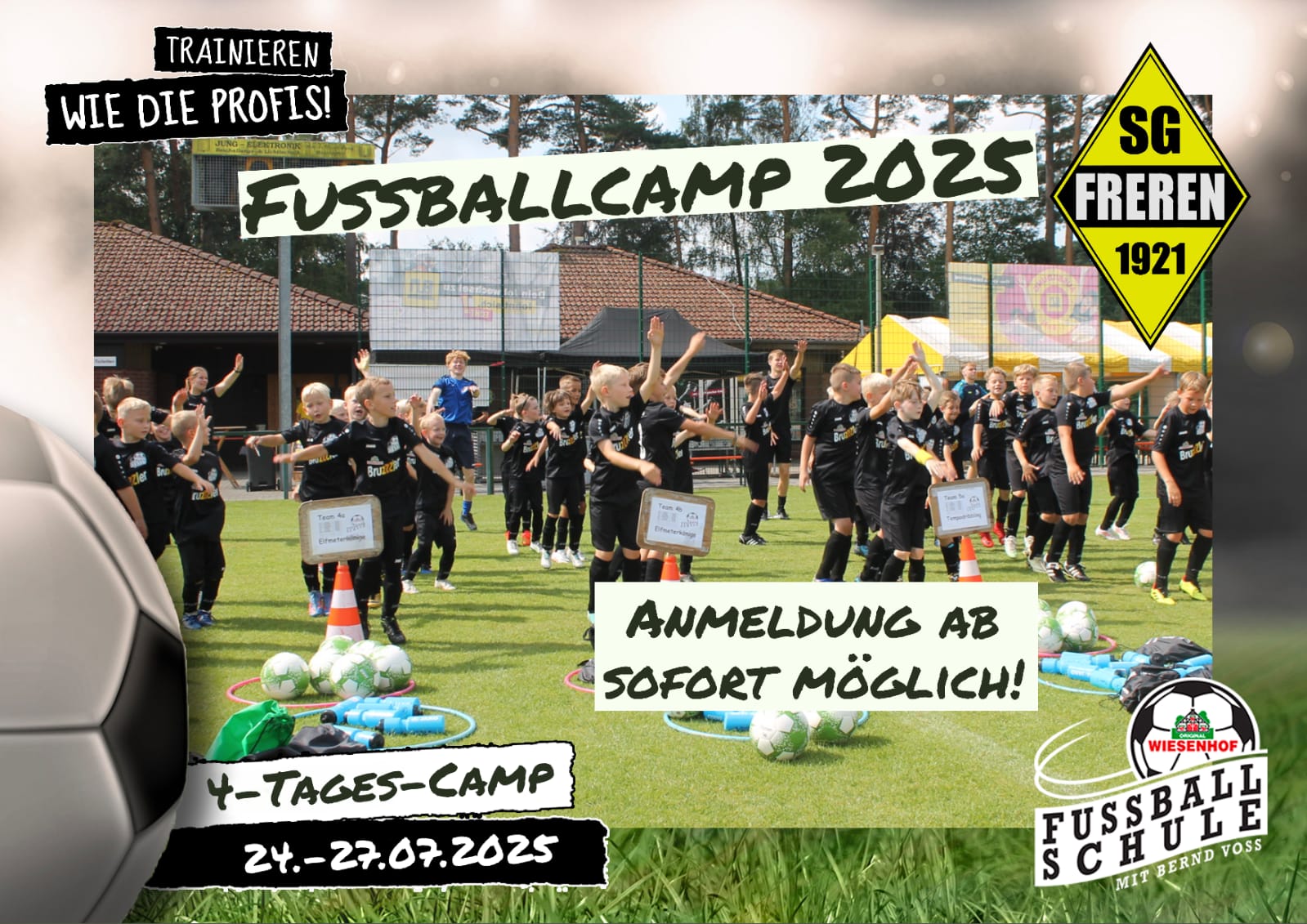 Fußballcamp 2025 - Anmeldung ab sofort möglich