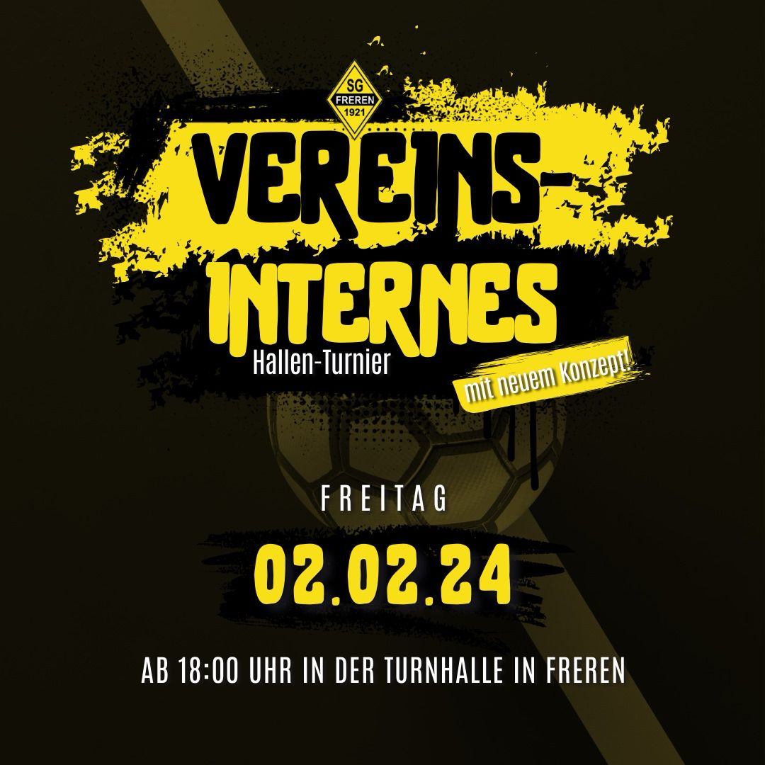 Vereinsinternes Hallenturnier - letzte Infos