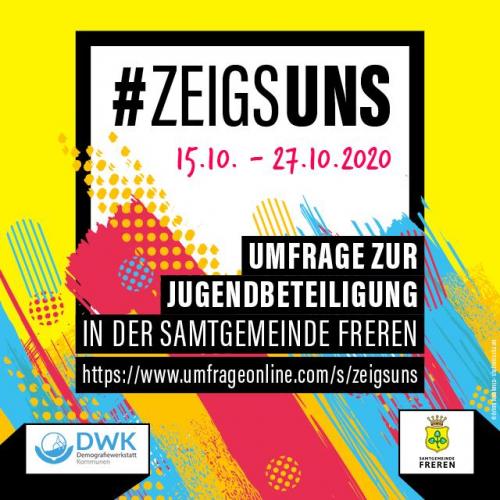 Beteiligungsprojekt #zeigsuns für Jugendliche der Samtgemeinde #Freren