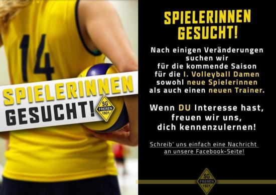 Neue Spielerinnen und neuer Trainer gesucht