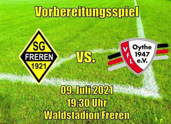Der VfL Oythe ist zu Gast im Frerener Waldstadion